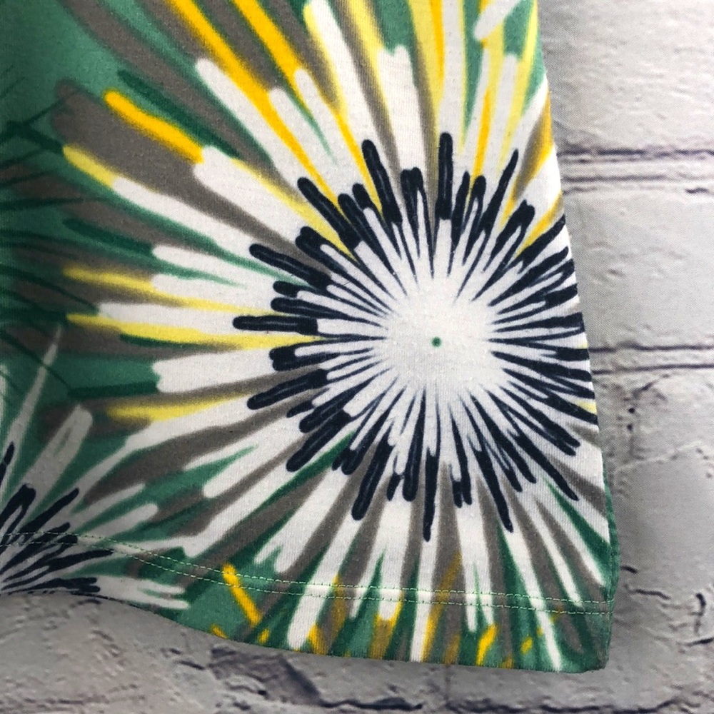 prAna ‘Sabin’ Racer Back Tank Top Green/Yellow Starburst Sz XS - Picture 8 of 12